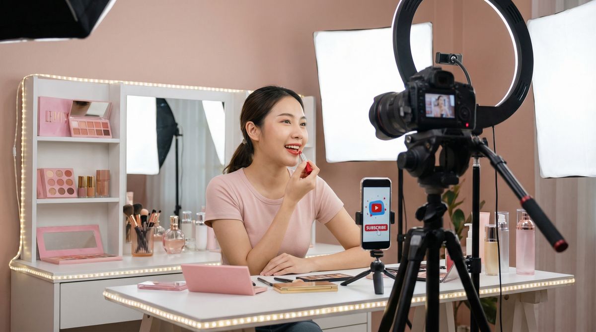 国产自拍美妆视频教程